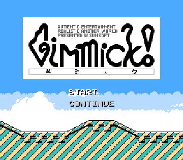 Mr. Gimmick (USA) (Proto) screen shot title